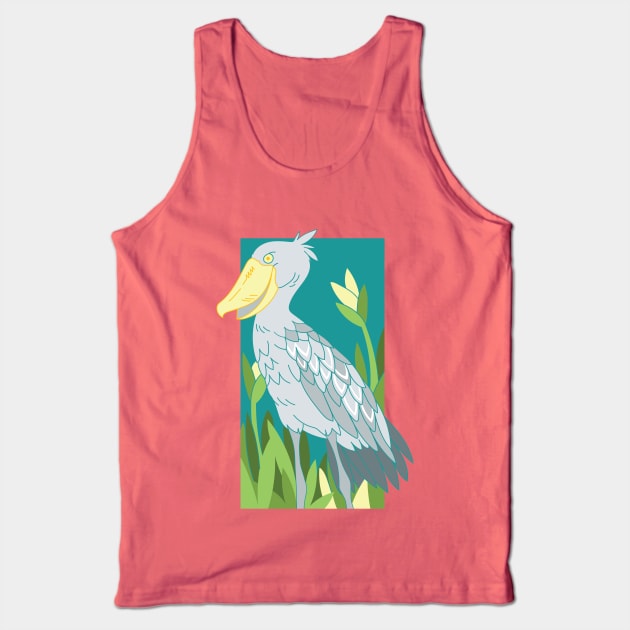 Shoebill Tank Top by natelledrawsstuff